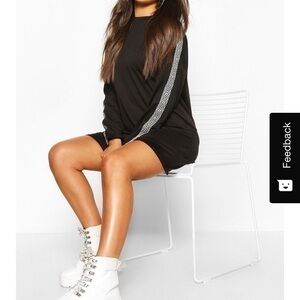 Boohoo | Black Long Sleeve Dress